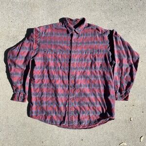 Vintage Patagonia 90s Long Sleeve Shirt Aztec Print 100% Cotton Large